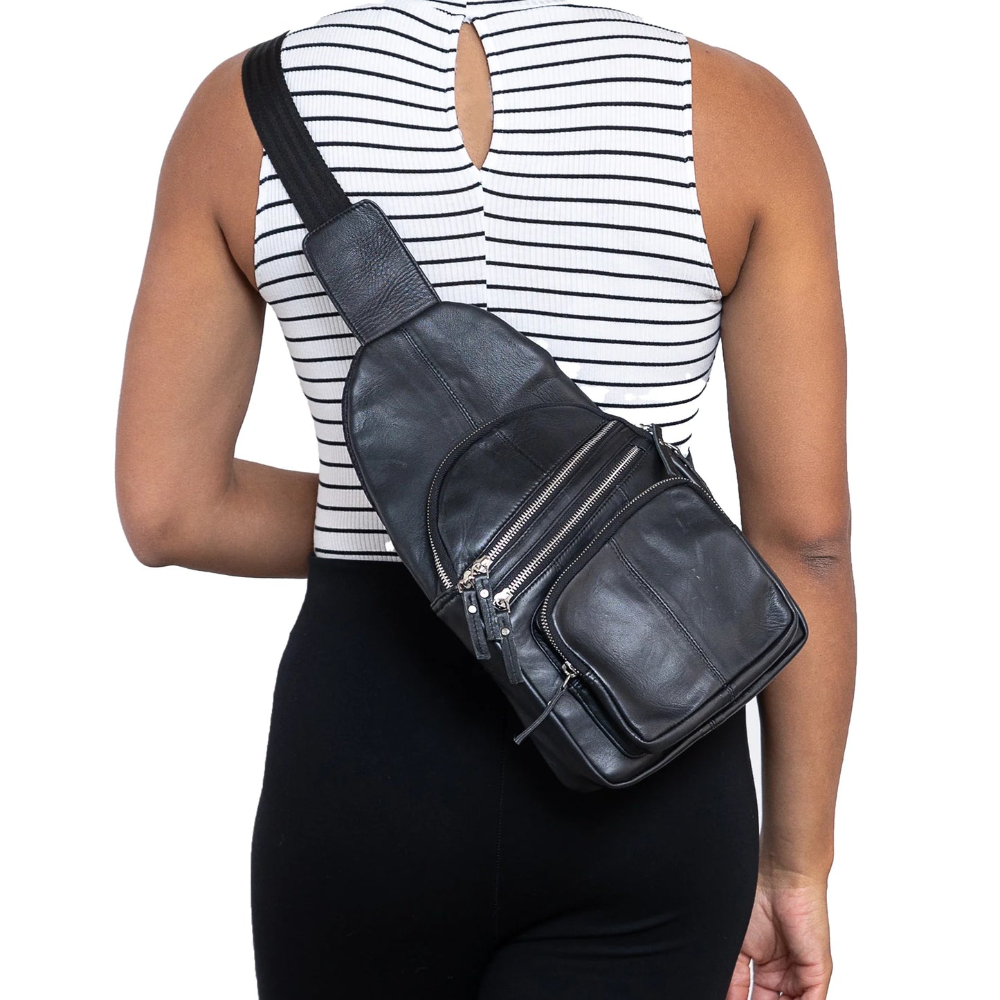 Weston Lambskin Sling Bag - Hiding Hilda, LLC