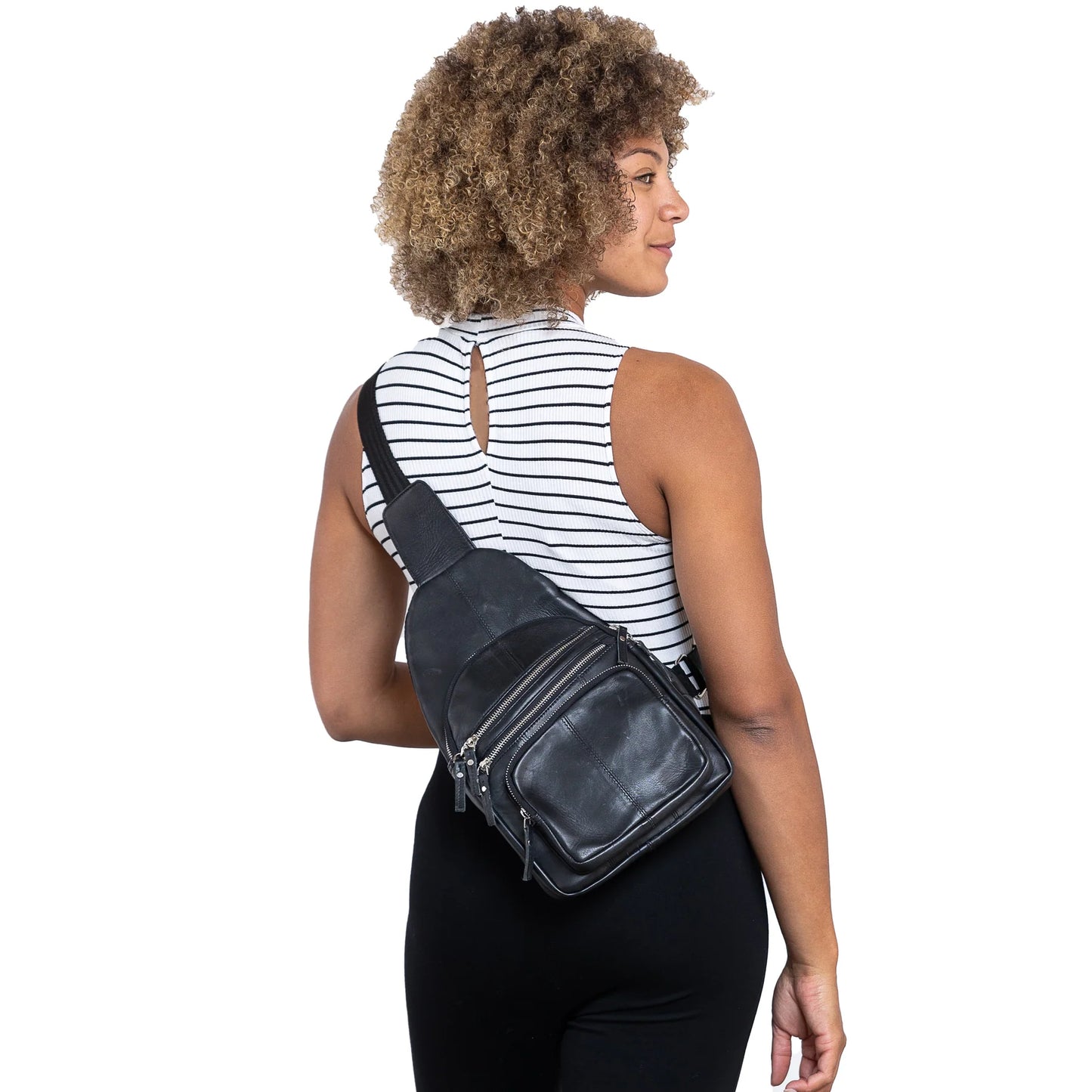 Weston Lambskin Sling Bag - Hiding Hilda, LLC