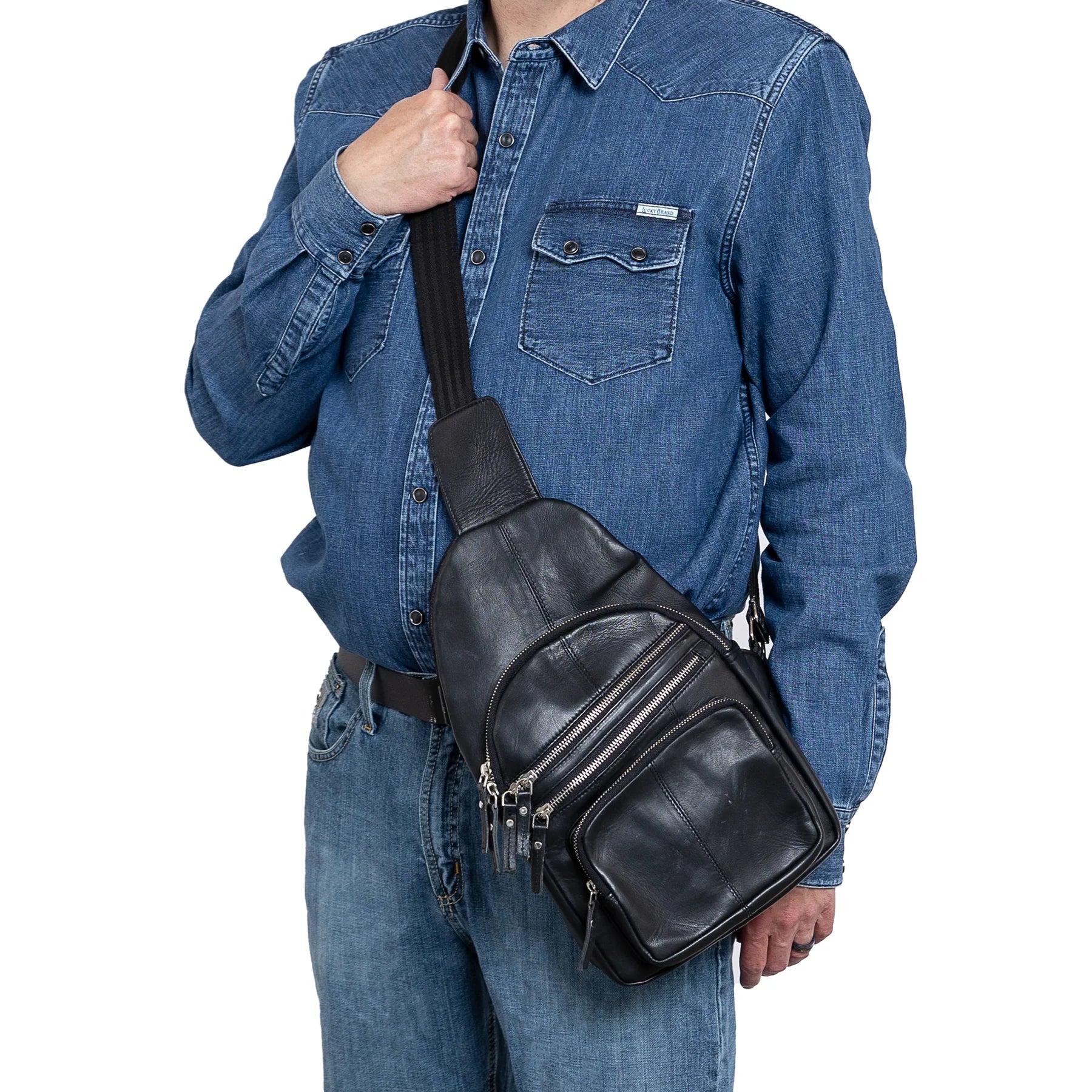 Weston Lambskin Sling Bag - Hiding Hilda, LLC