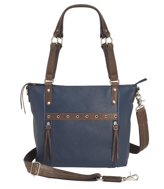 Indigo Gyspy Washable Leather Concealed Carry Purse - Hiding Hilda, LLC