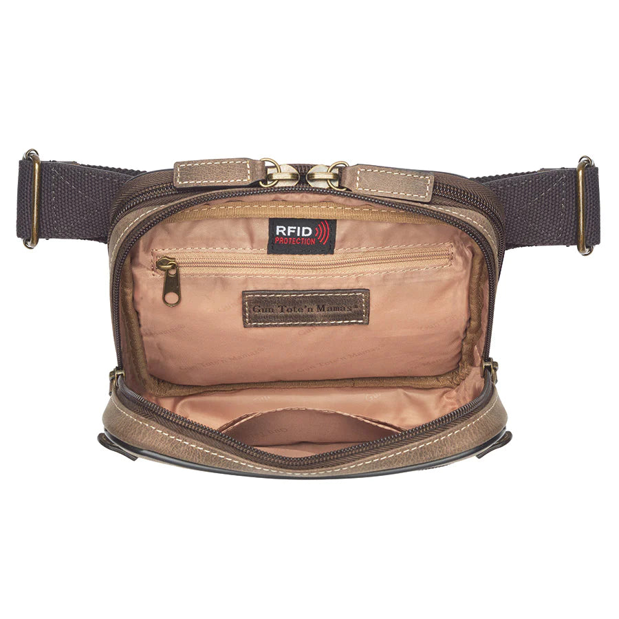 GTM Distressed Leather Waist Sling Pack - Hiding Hilda, LLC