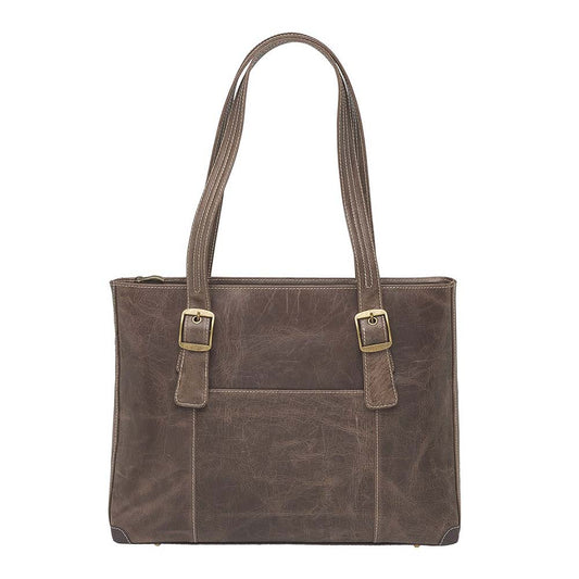 GTM Original Conceal Carry Distressed Leather Portfolio - Hiding Hilda, LLC