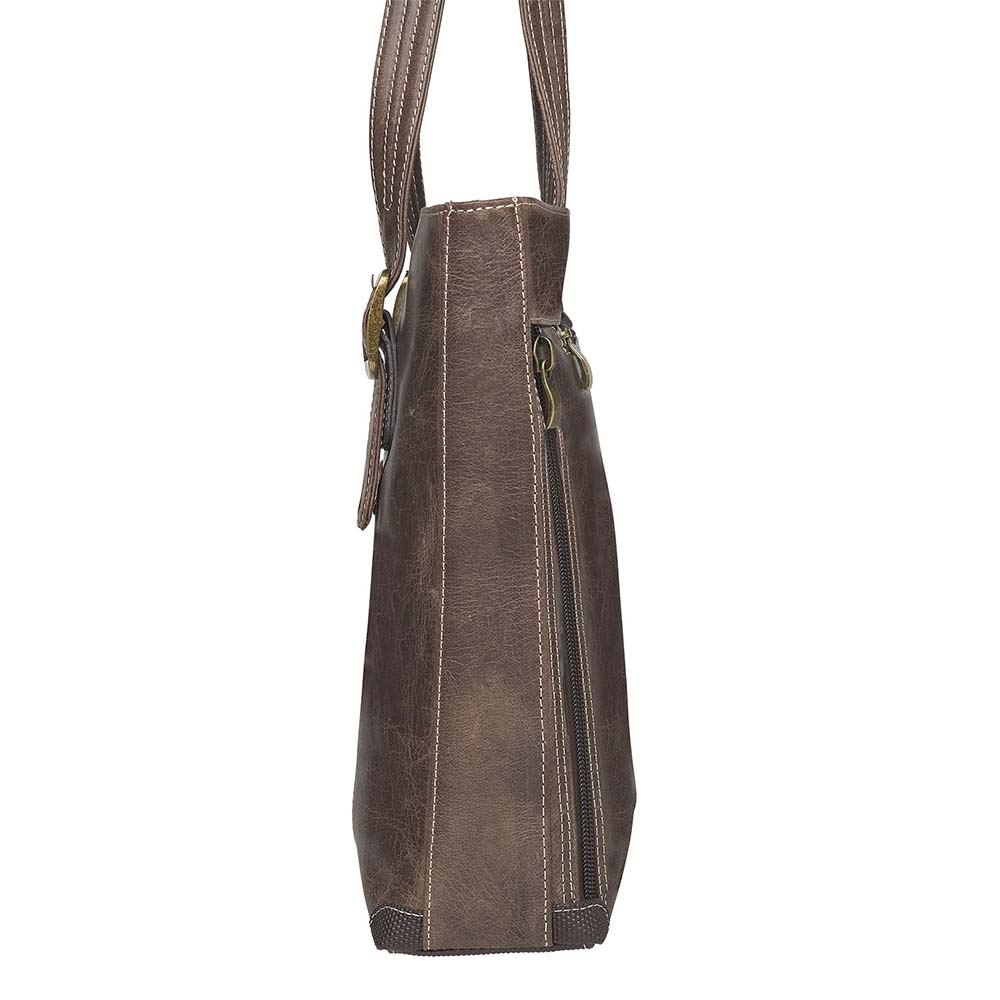 GTM Original Conceal Carry Distressed Leather Portfolio - Hiding Hilda, LLC