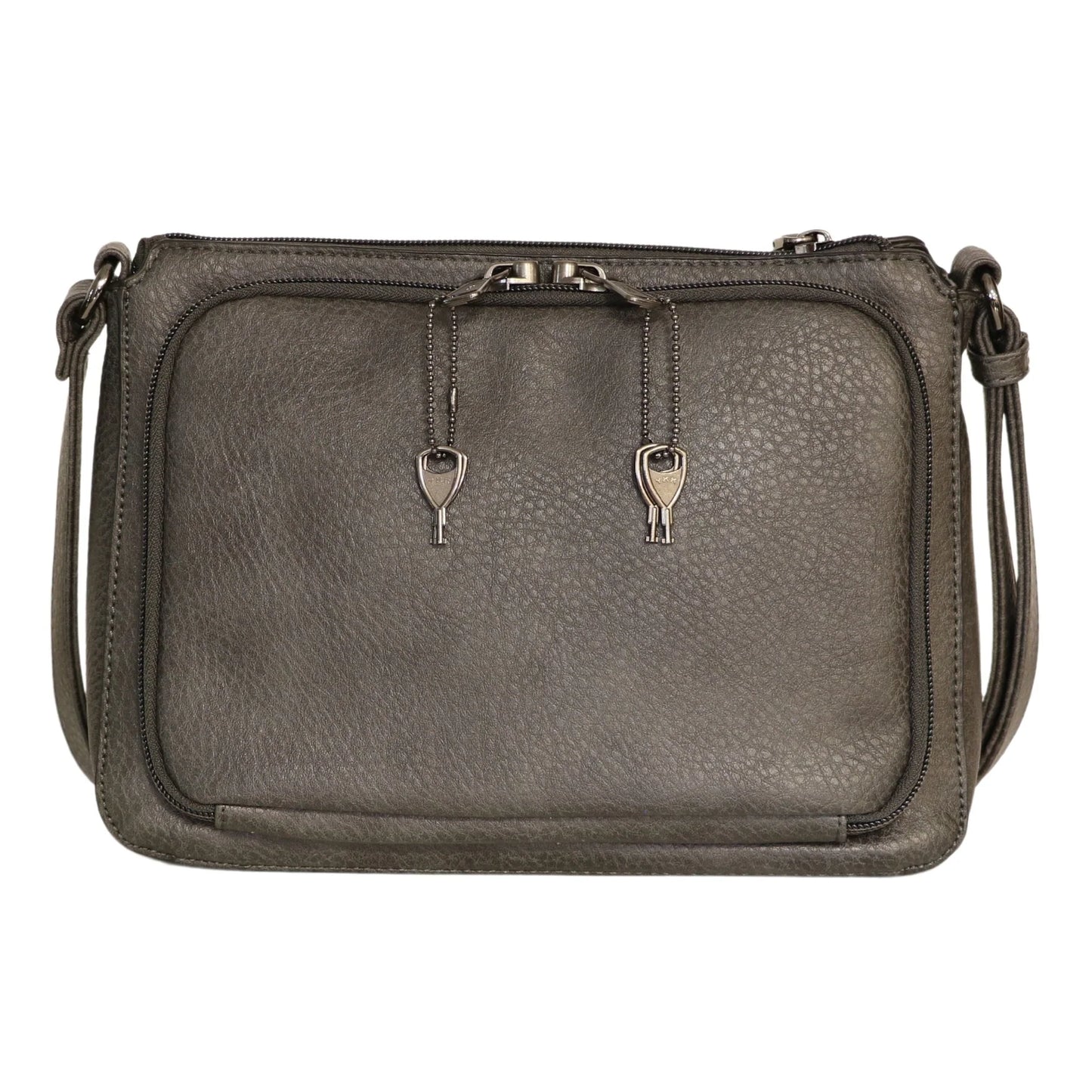 Kinsley Compact Lockable Crossbody with RFID Slim Wallet - Hiding Hilda, LLC