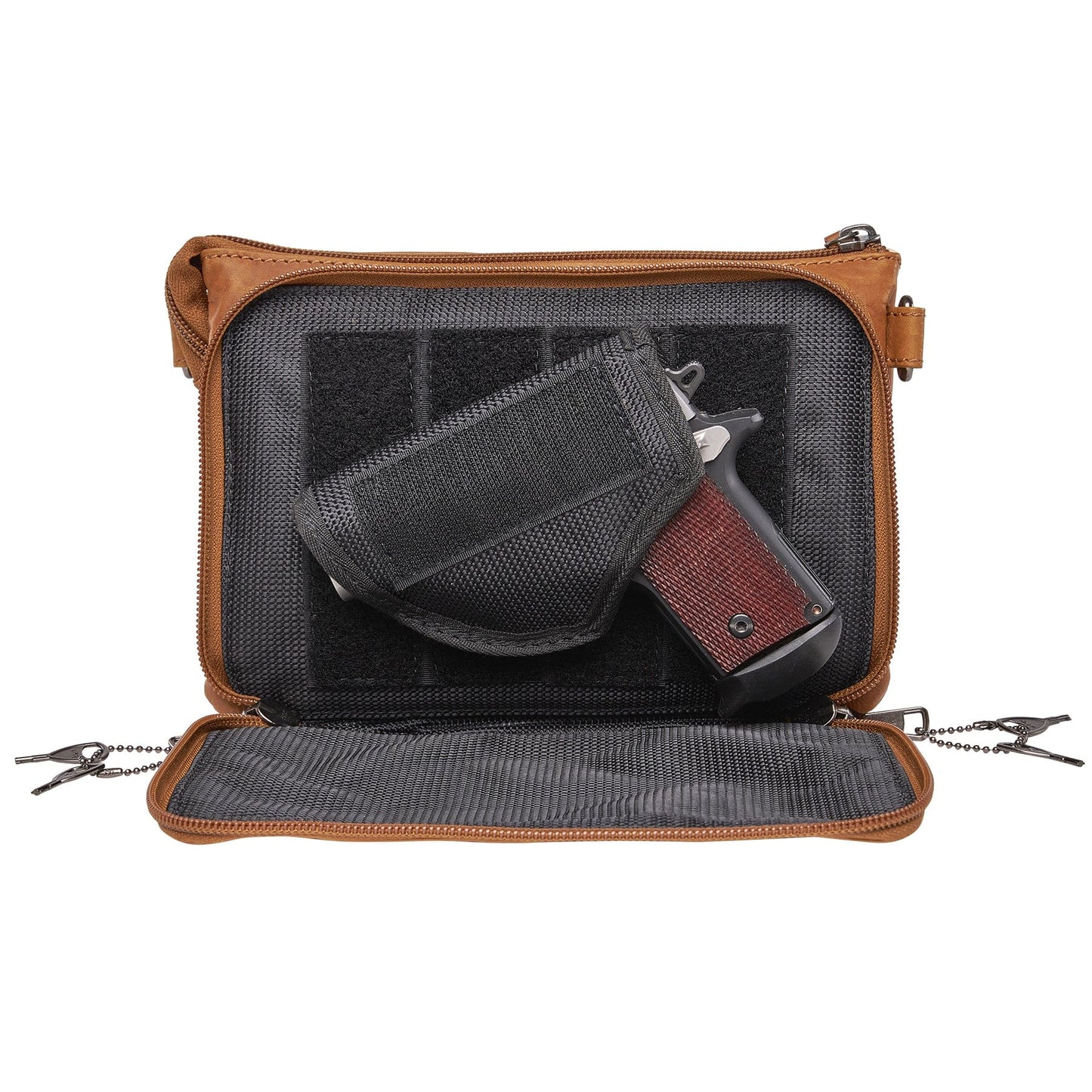 Natasha Compact Concealed Carry Clutch or Crosbody Handbag - Hiding Hilda, LLC