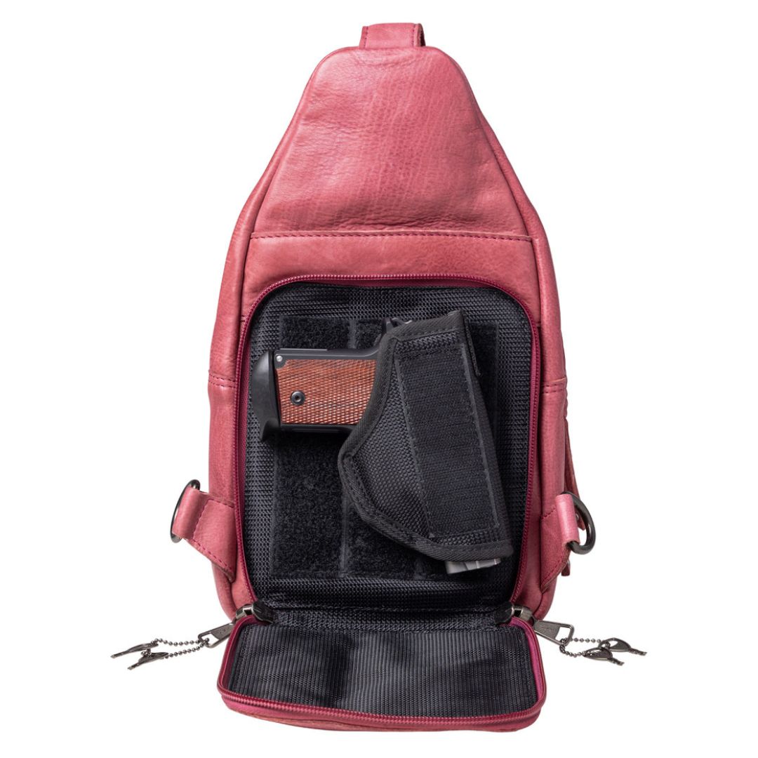Taylor Leather Sling Backpack - Hiding Hilda, LLC