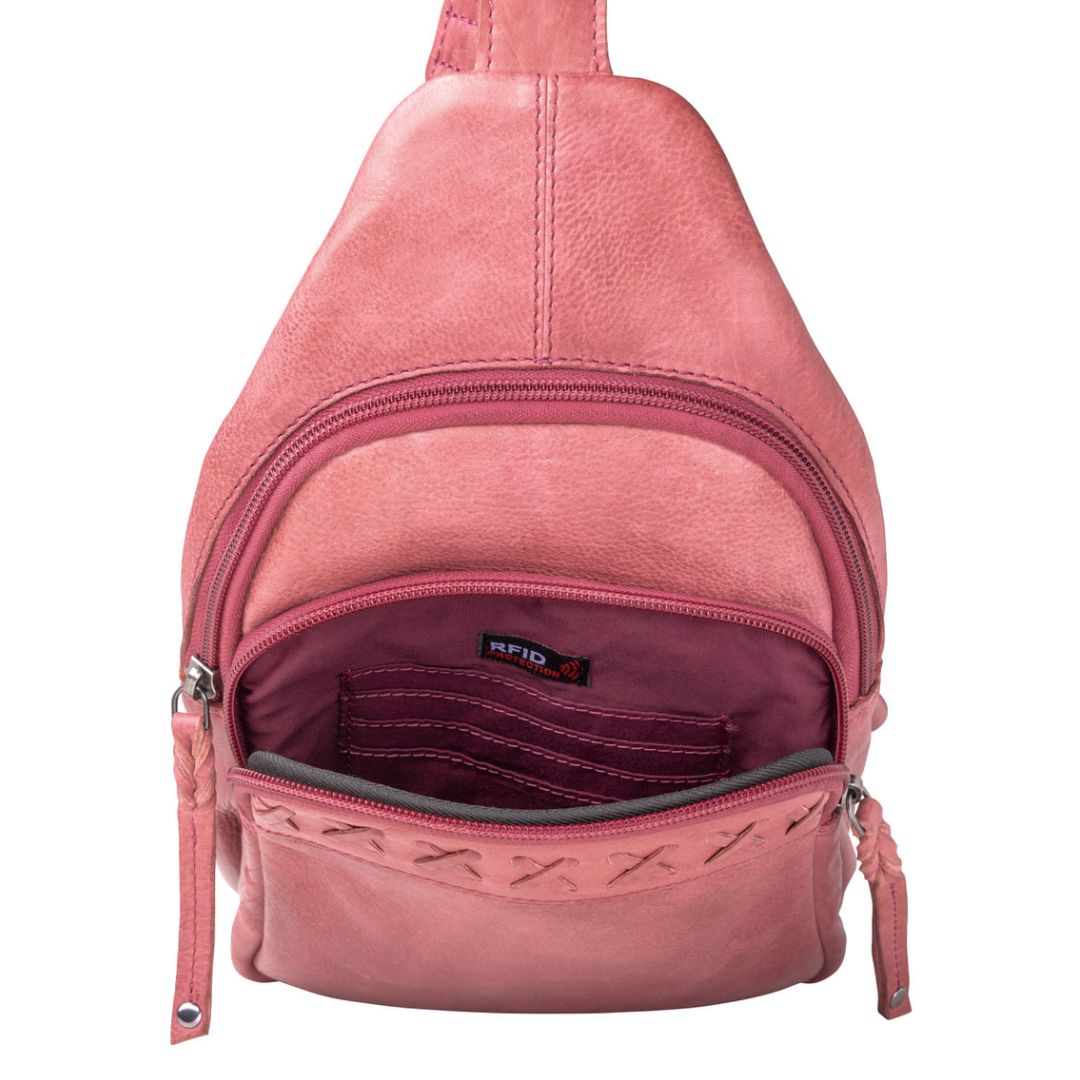 Taylor Leather Sling Backpack - Hiding Hilda, LLC
