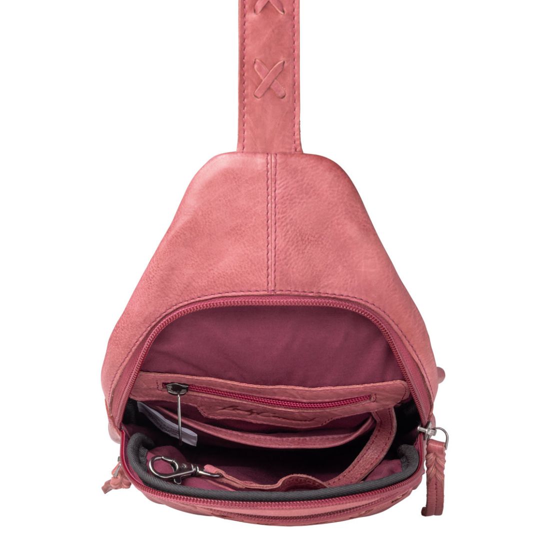 Taylor Leather Sling Backpack - Hiding Hilda, LLC