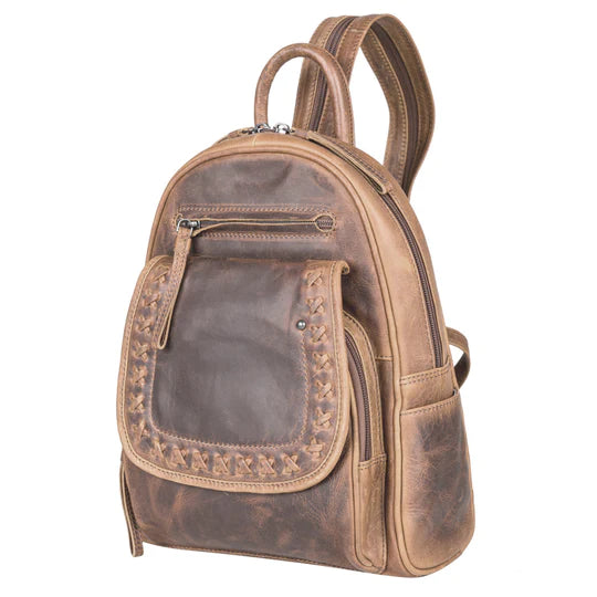 Daisy Leather Concealed Carrt Lockable Backpack - Hiding Hilda, LLC