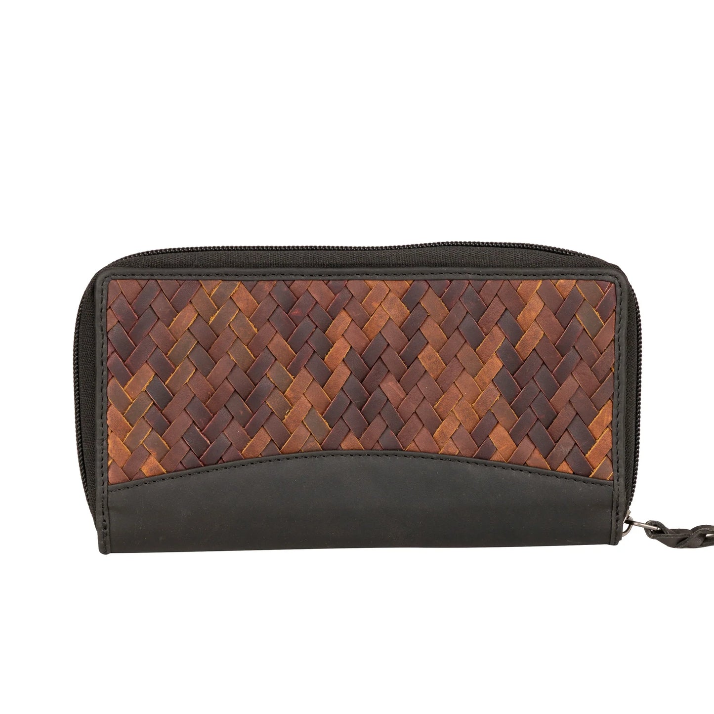 Angie RFID Woven Leather Wallet - Hiding Hilda, LLC