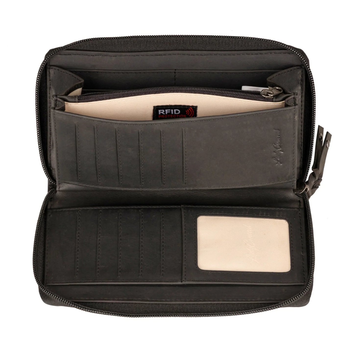Angie RFID Woven Leather Wallet - Hiding Hilda, LLC