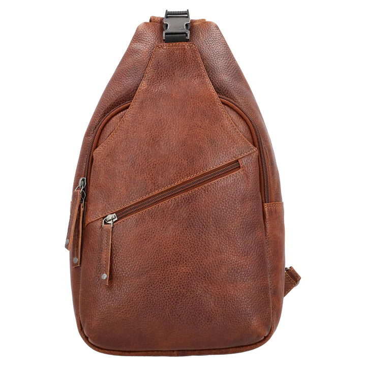 Grayson Buffalo Leather Sling Bag - Hiding Hilda, LLC