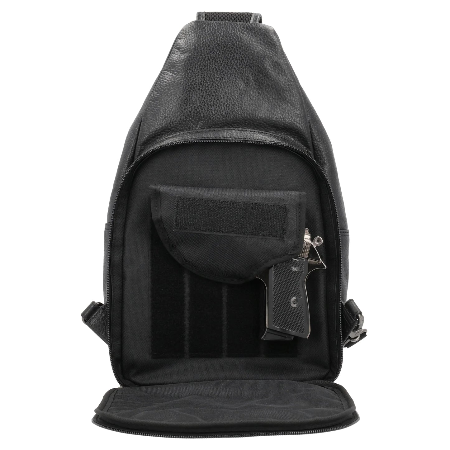 Grayson Buffalo Leather Sling Bag - Hiding Hilda, LLC
