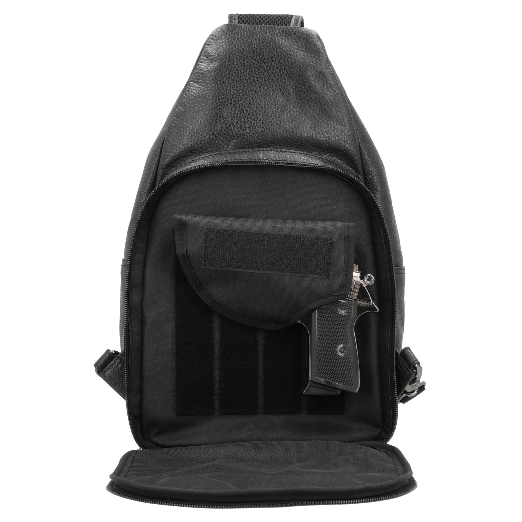Grayson Buffalo Leather Sling Bag - Hiding Hilda, LLC