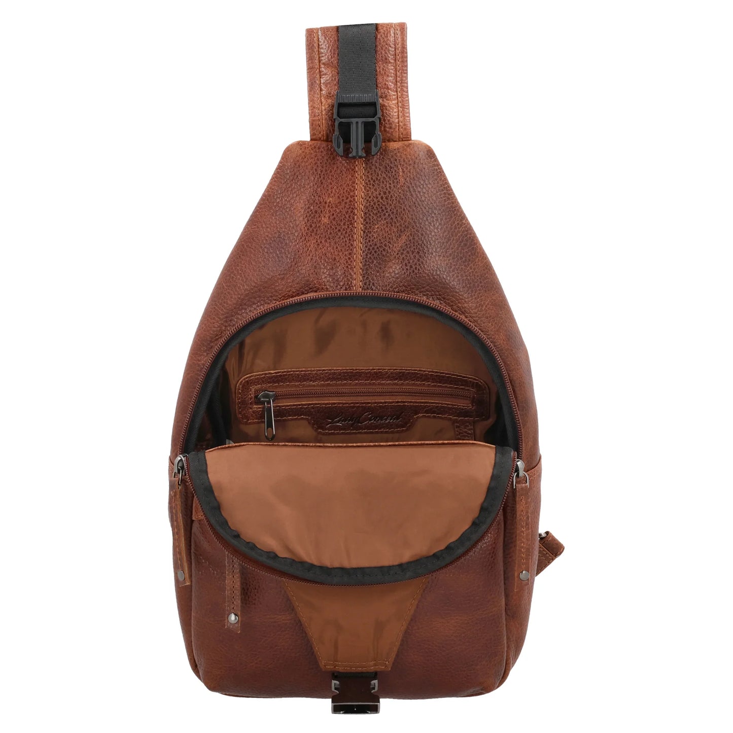 Grayson Buffalo Leather Sling Bag - Hiding Hilda, LLC