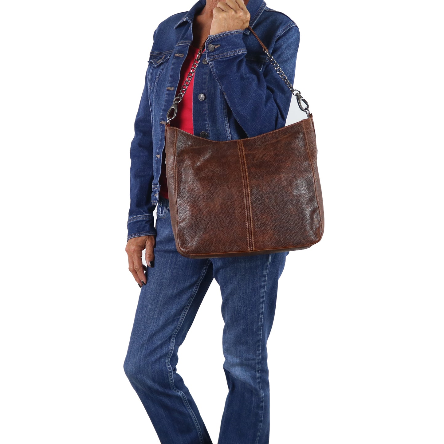 AVA Leather Hobo Purse - Hiding Hilda, LLC
