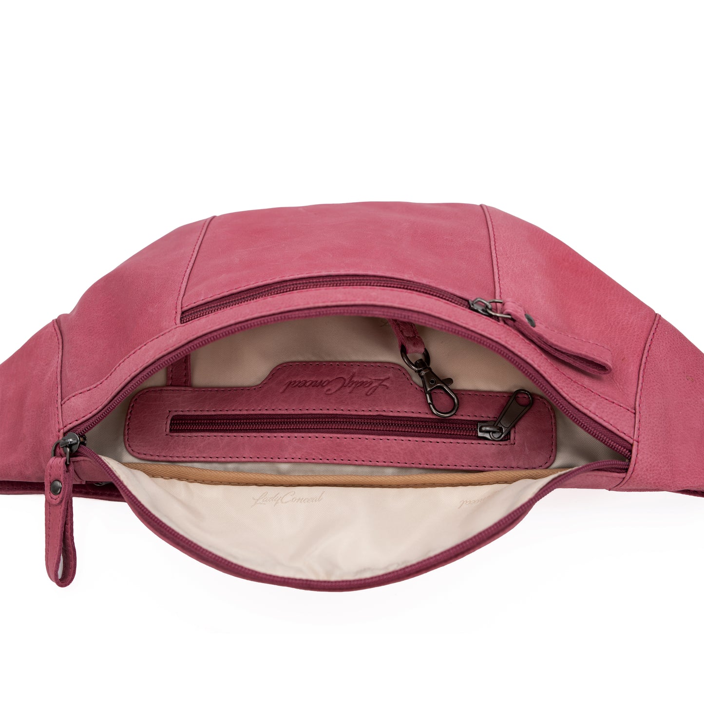 Charlie Leather Sling Bag with Magnetic Entry - Hiding Hilda, LLC