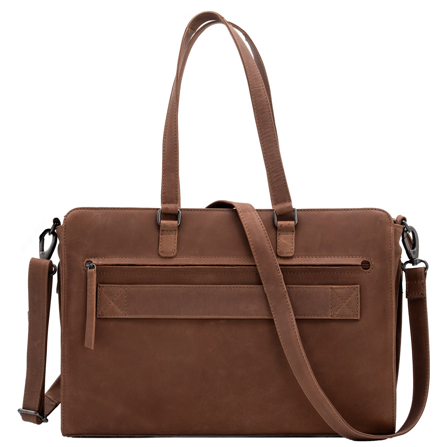 Willow Leather Computer Satchel - Hiding Hilda, LLC
