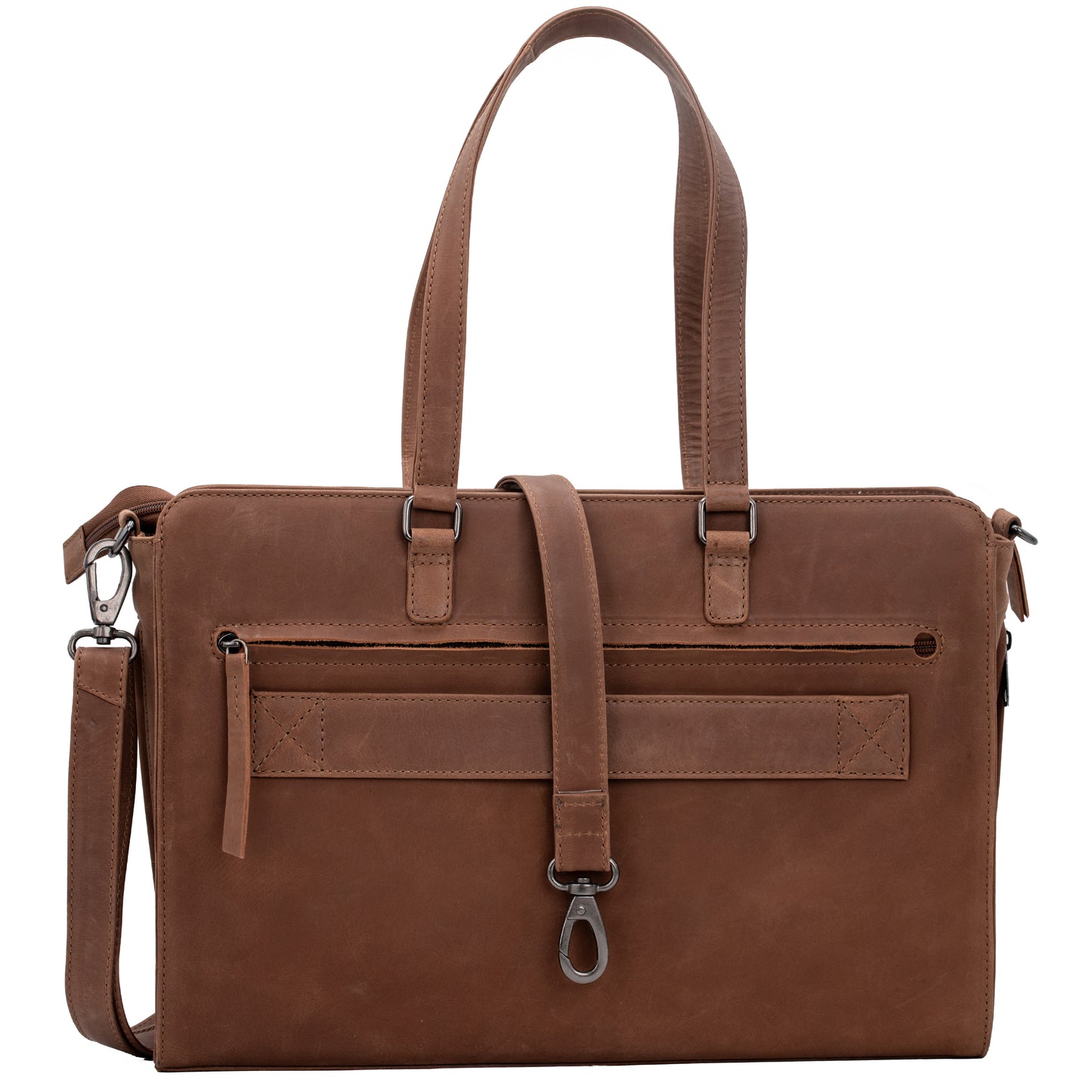 Willow Leather Computer Satchel - Hiding Hilda, LLC
