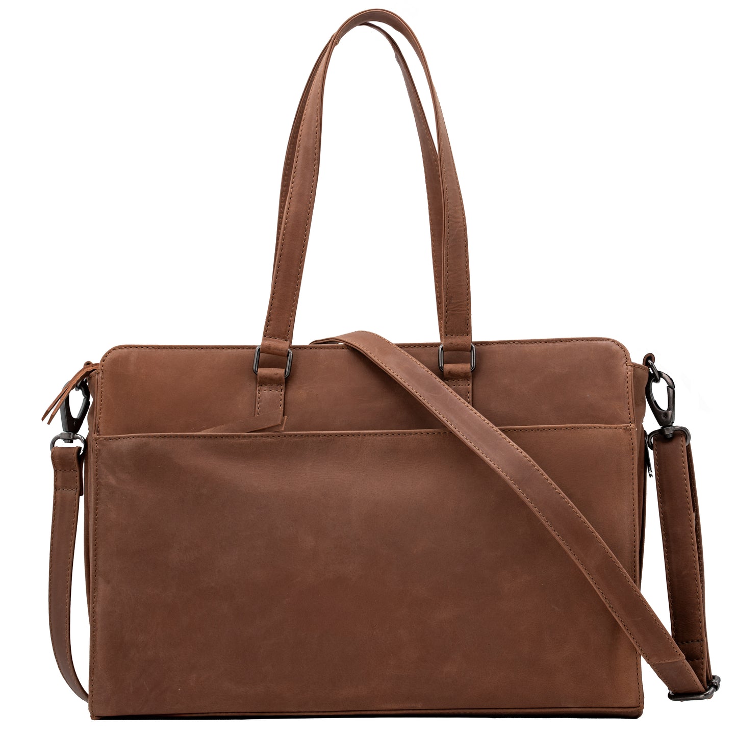 Willow Leather Computer Satchel - Hiding Hilda, LLC