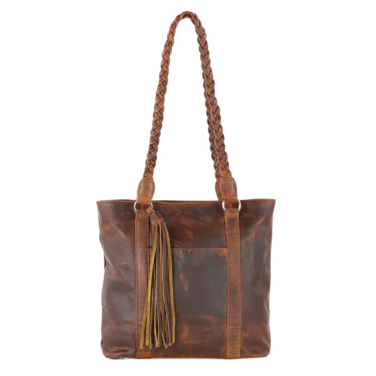 Bella Leather Lockable Concealed Carry Shoulder Tote - Hiding Hilda, LLC