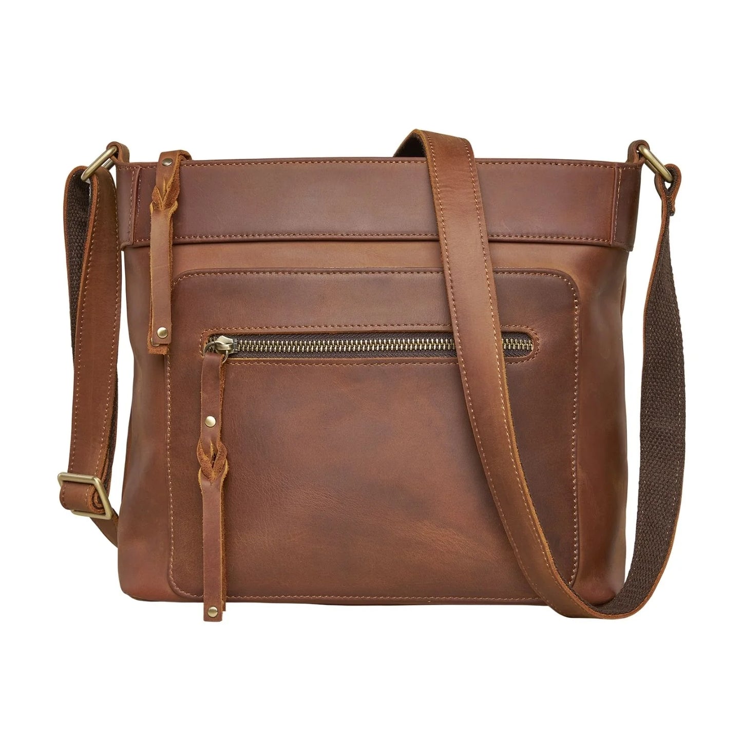 Delaney Conceal Carry Distressed Leather Crossbody Purse - Hiding Hilda, LLC