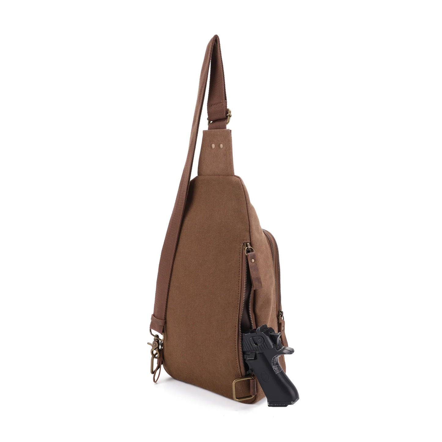 Glacier Canvas Concealed Carry Sling Backpack - Hiding Hilda, LLC