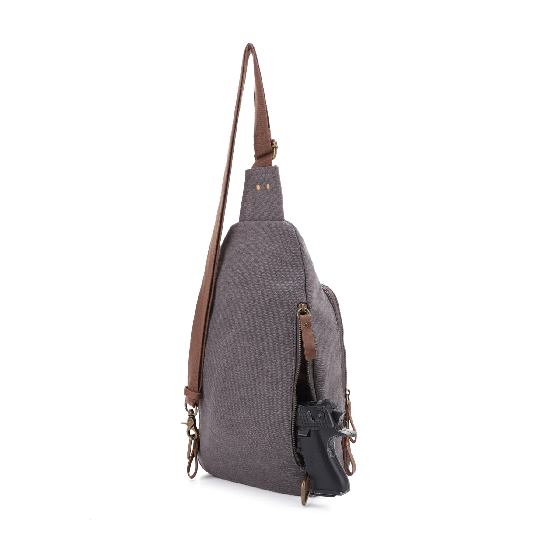 Glacier Canvas Concealed Carry Sling Backpack - Hiding Hilda, LLC