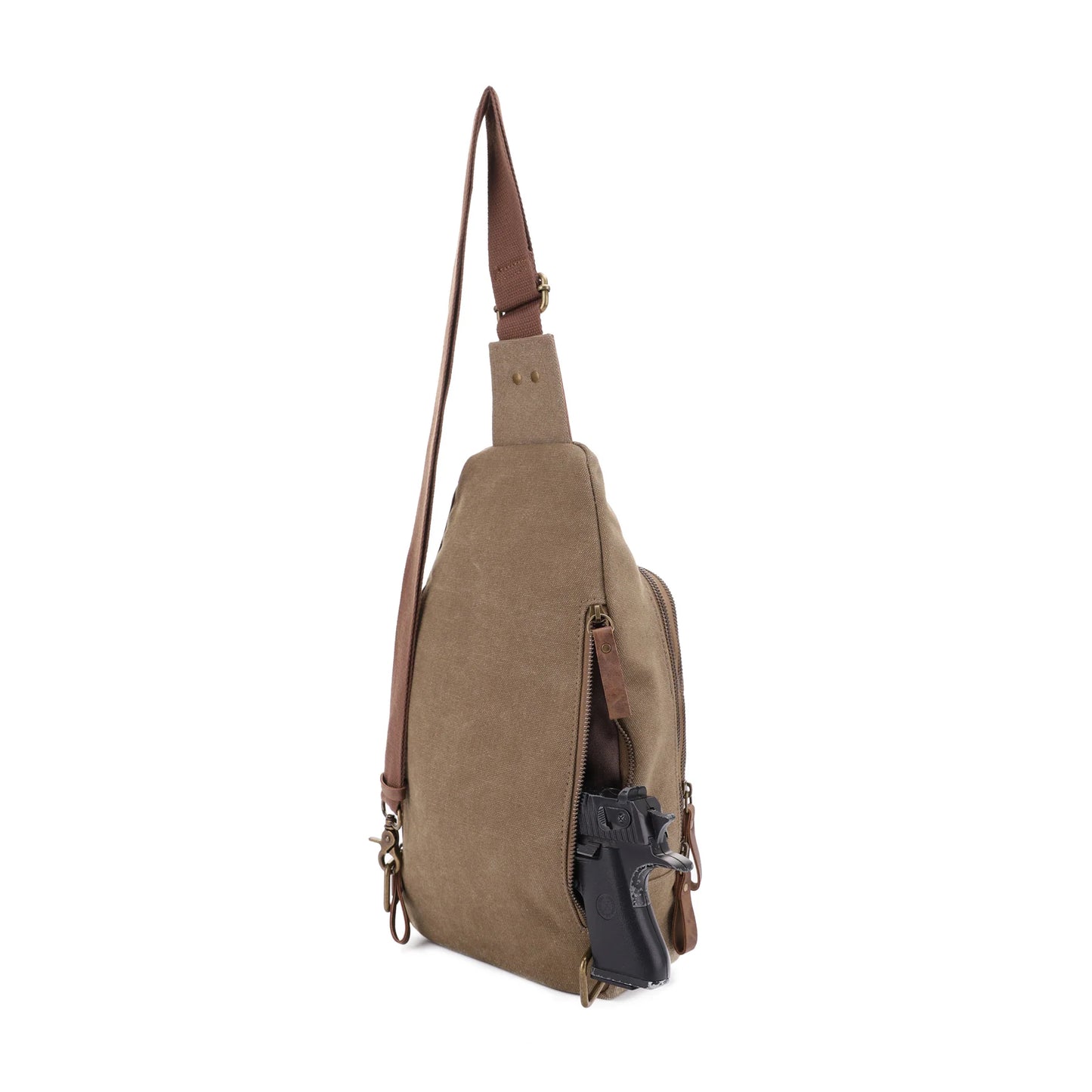 Glacier Canvas Concealed Carry Sling Backpack - Hiding Hilda, LLC