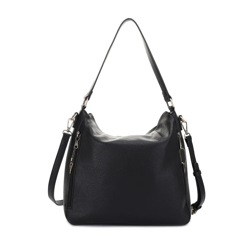 Dakota Lock and Key Hobo Shoulder Bag - Hiding Hilda, LLC
