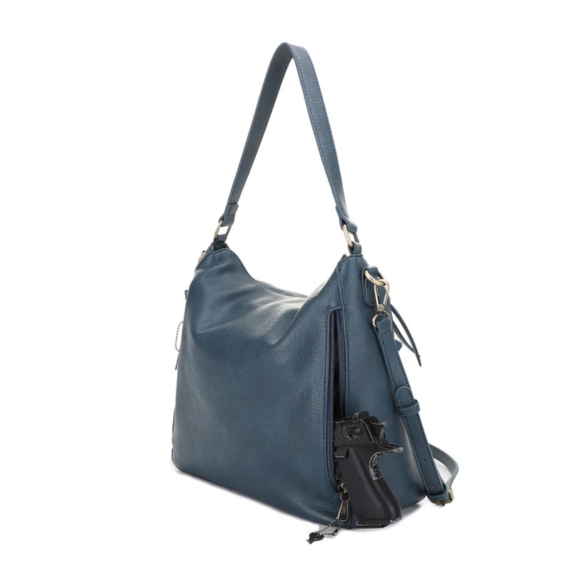 Dakota Lock and Key Hobo Shoulder Bag - Hiding Hilda, LLC