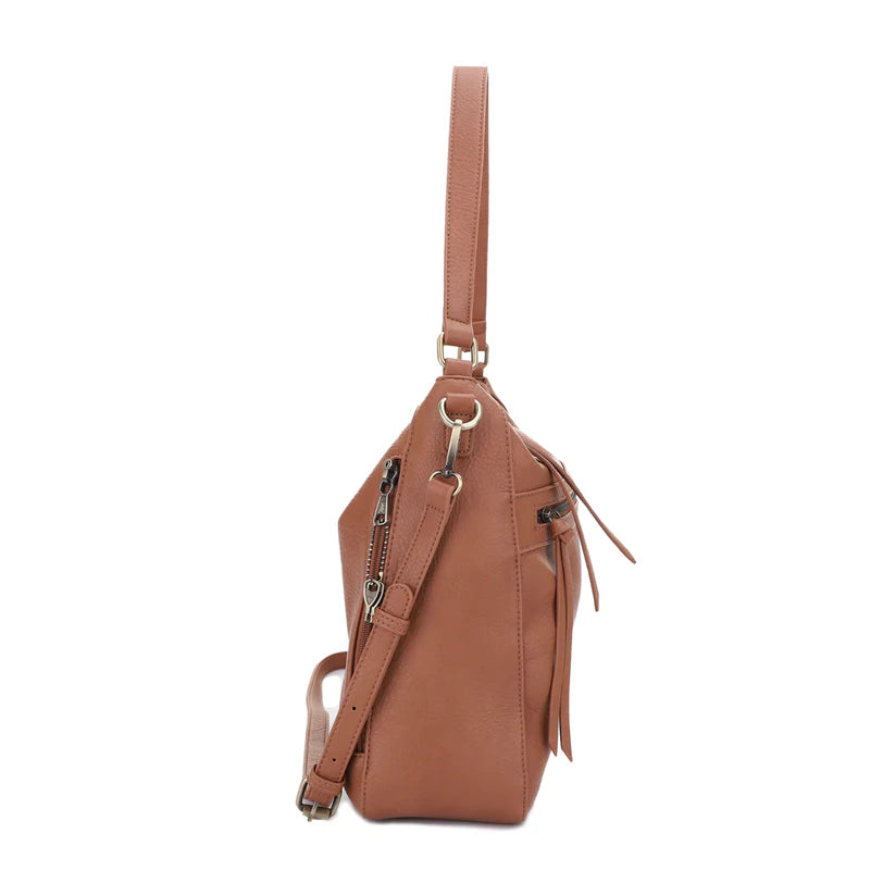 Dakota Lock and Key Hobo Shoulder Bag - Hiding Hilda, LLC