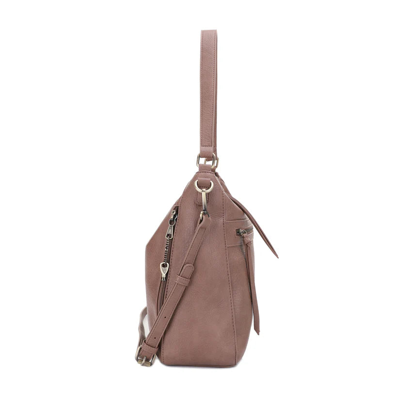 Dakota Lock and Key Hobo Shoulder Bag - Hiding Hilda, LLC