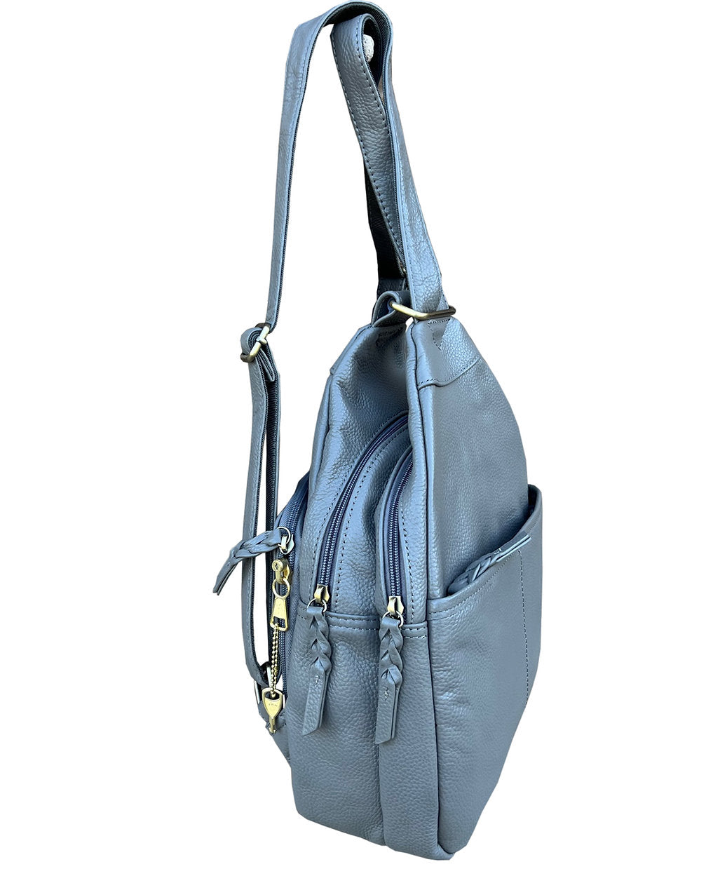 Concealed Carry Lockable Leather Backpack - Hiding Hilda, LLC
