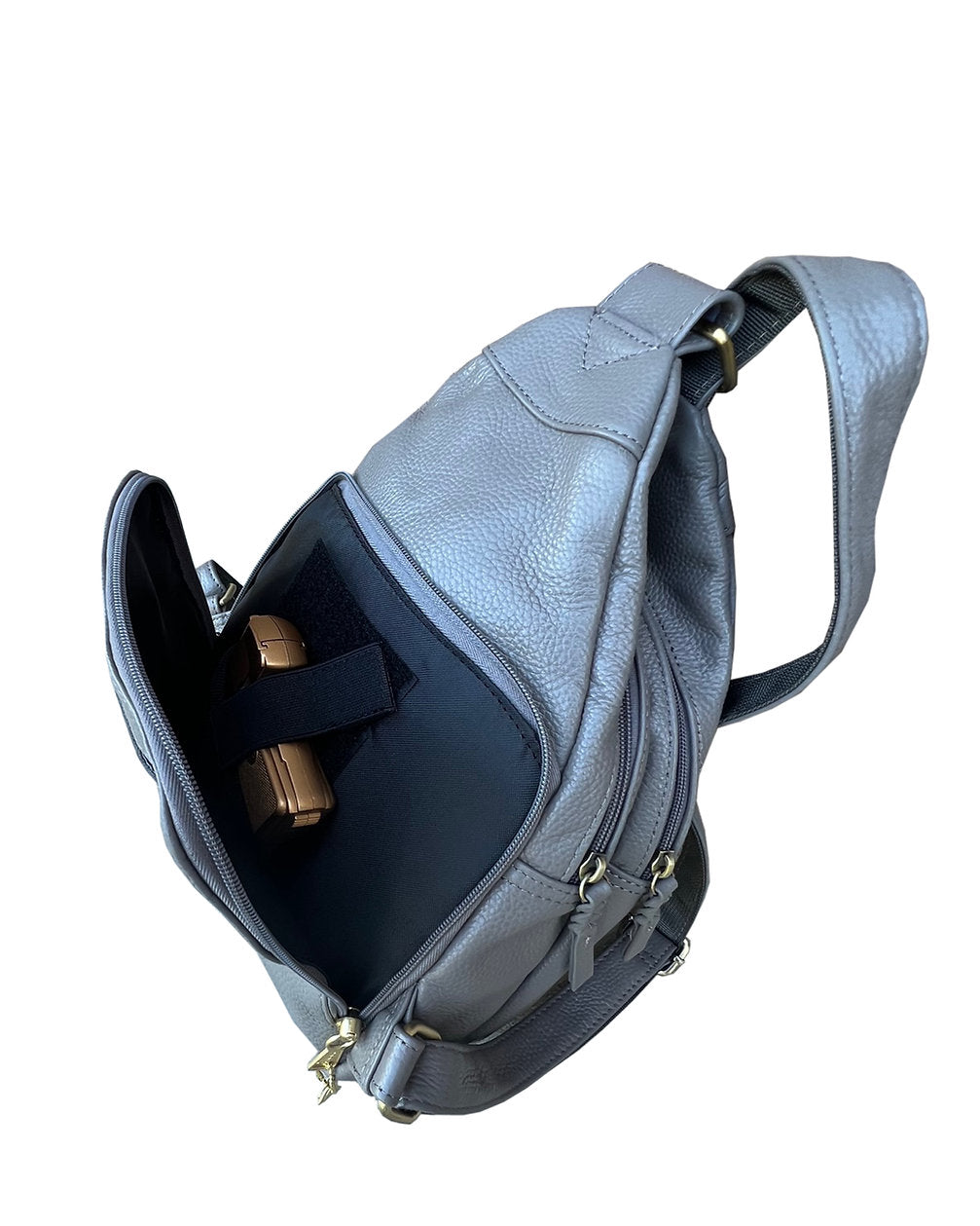 Concealed Carry Lockable Leather Backpack - Hiding Hilda, LLC