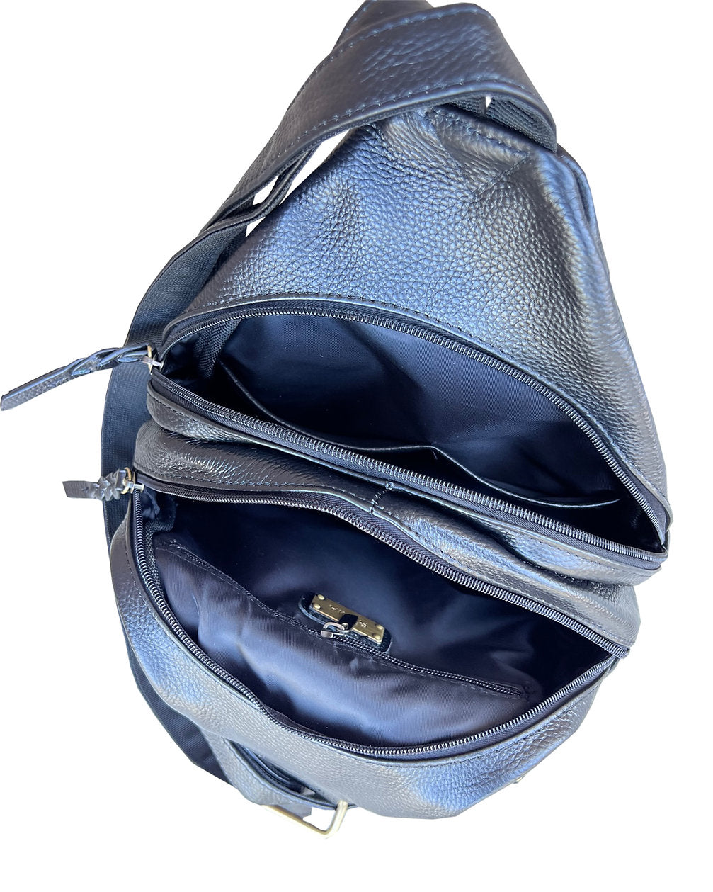 Concealed Carry Lockable Leather Backpack - Hiding Hilda, LLC