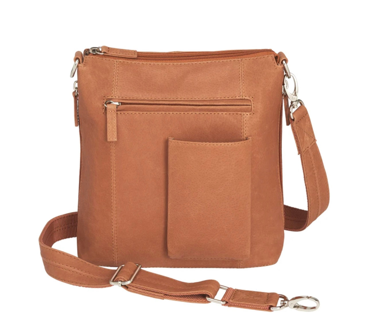 Perfect Leather Flat Sac Concealed Carry Crossbody Purse - Hiding Hilda, LLC