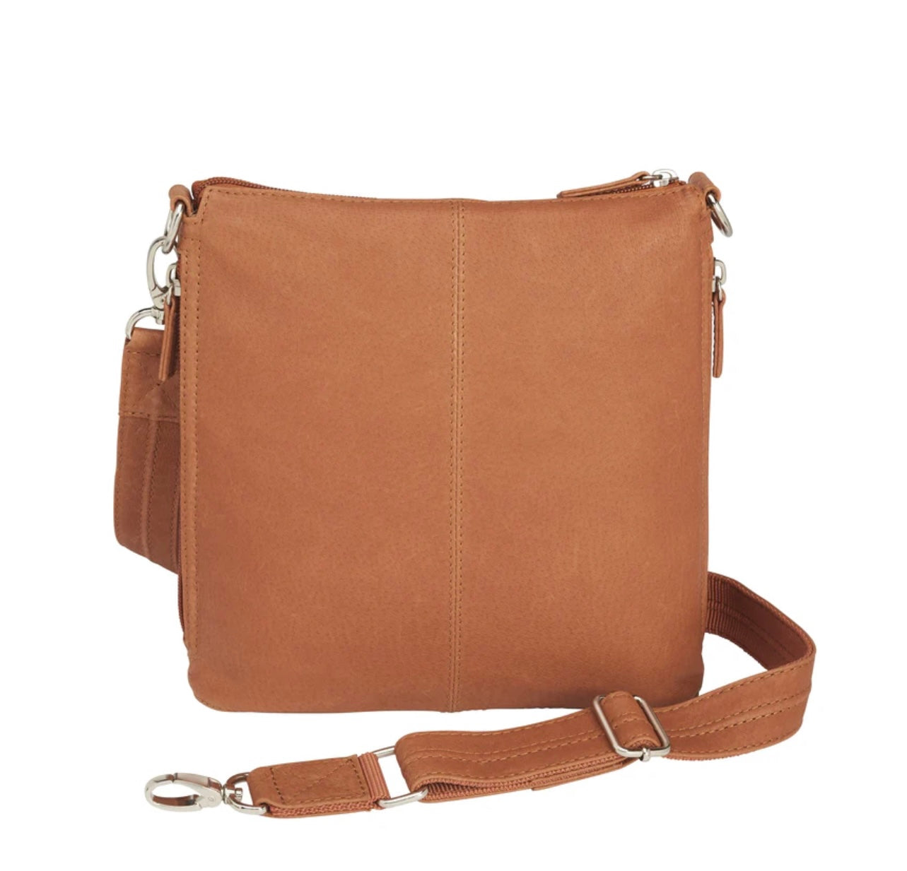 Perfect Leather Flat Sac Concealed Carry Crossbody Purse - Hiding Hilda, LLC