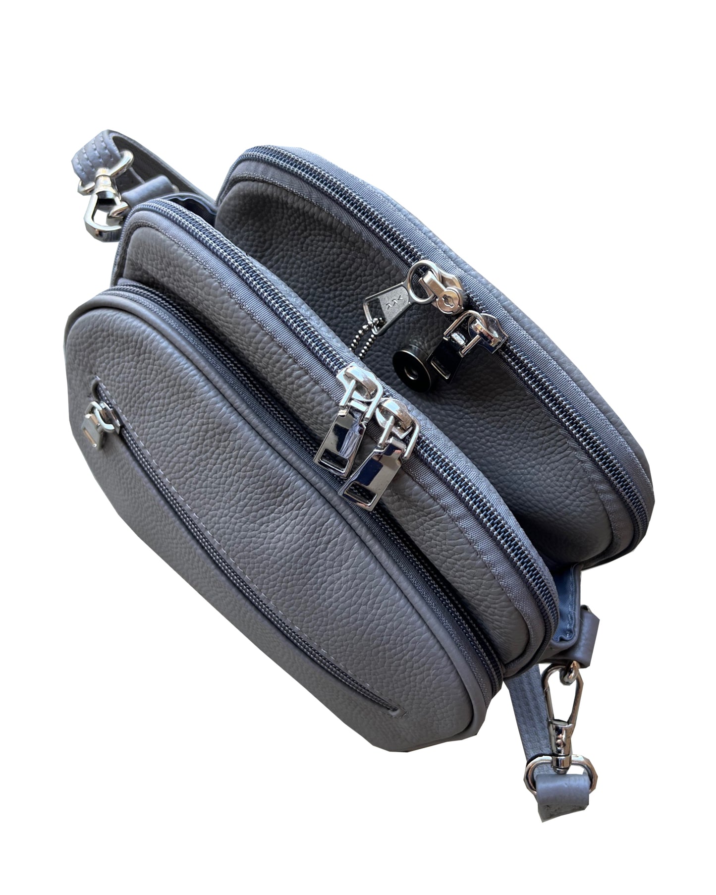 Leather Square Lockable Concealed Carry Purse by Roma - Hiding Hilda, LLC