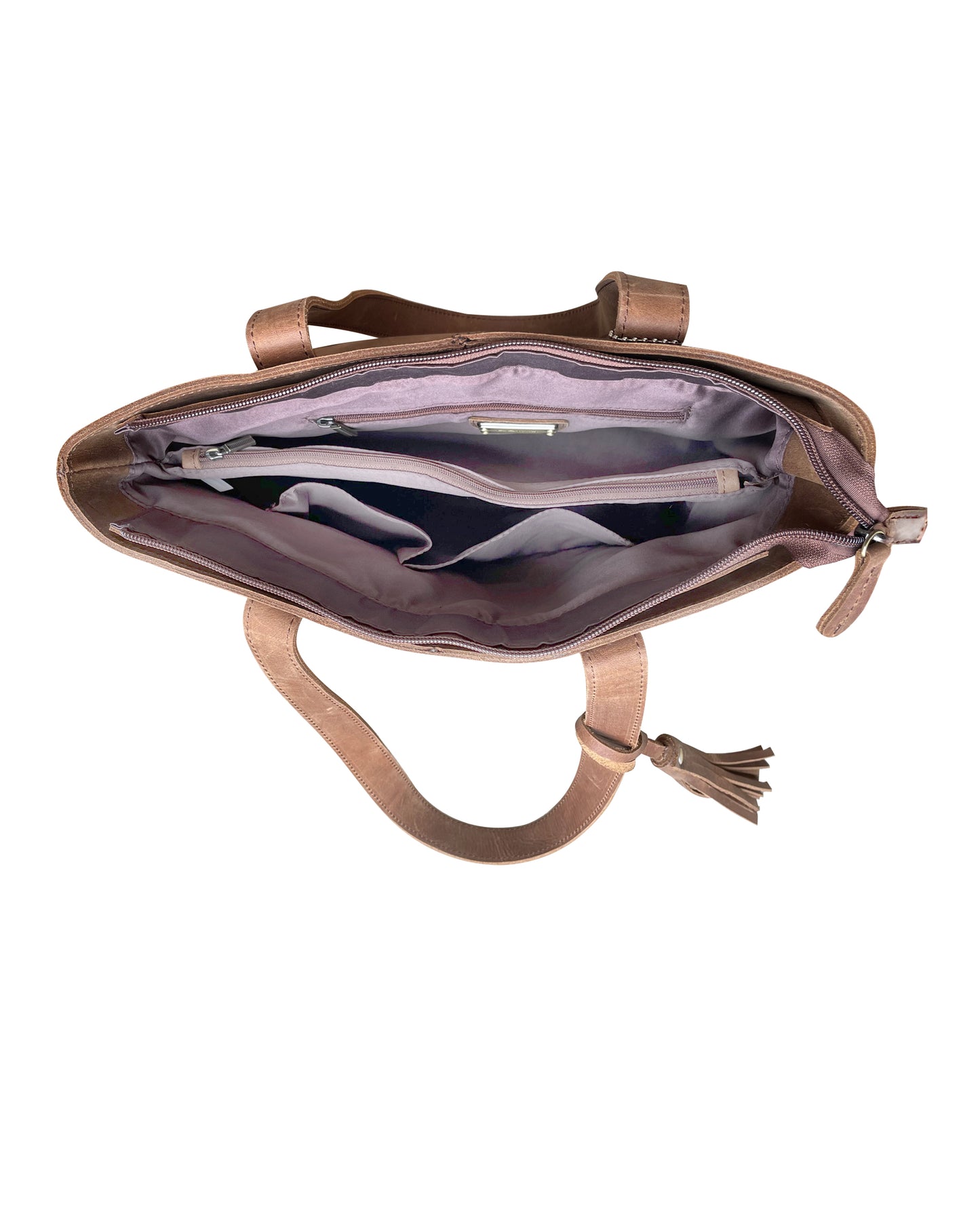 Soft Genuine Leather Conceal Carry Lockable Tote - Hiding Hilda, LLC