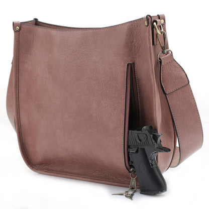 Ava Concealed Carry Crossbody Purse with Lock and Key - Hiding Hilda, LLC