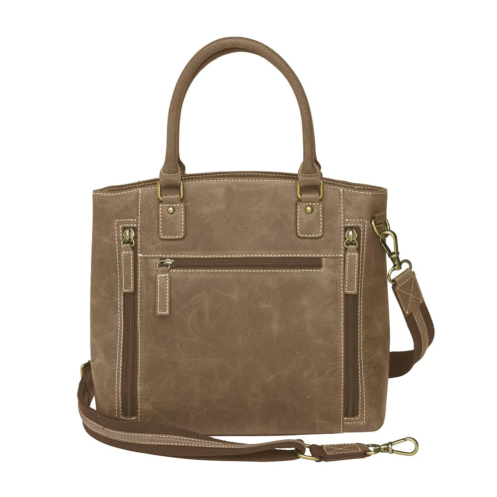 GTM Original Distressed Leather Concealed Carry Town Tote - Hiding Hilda, LLC