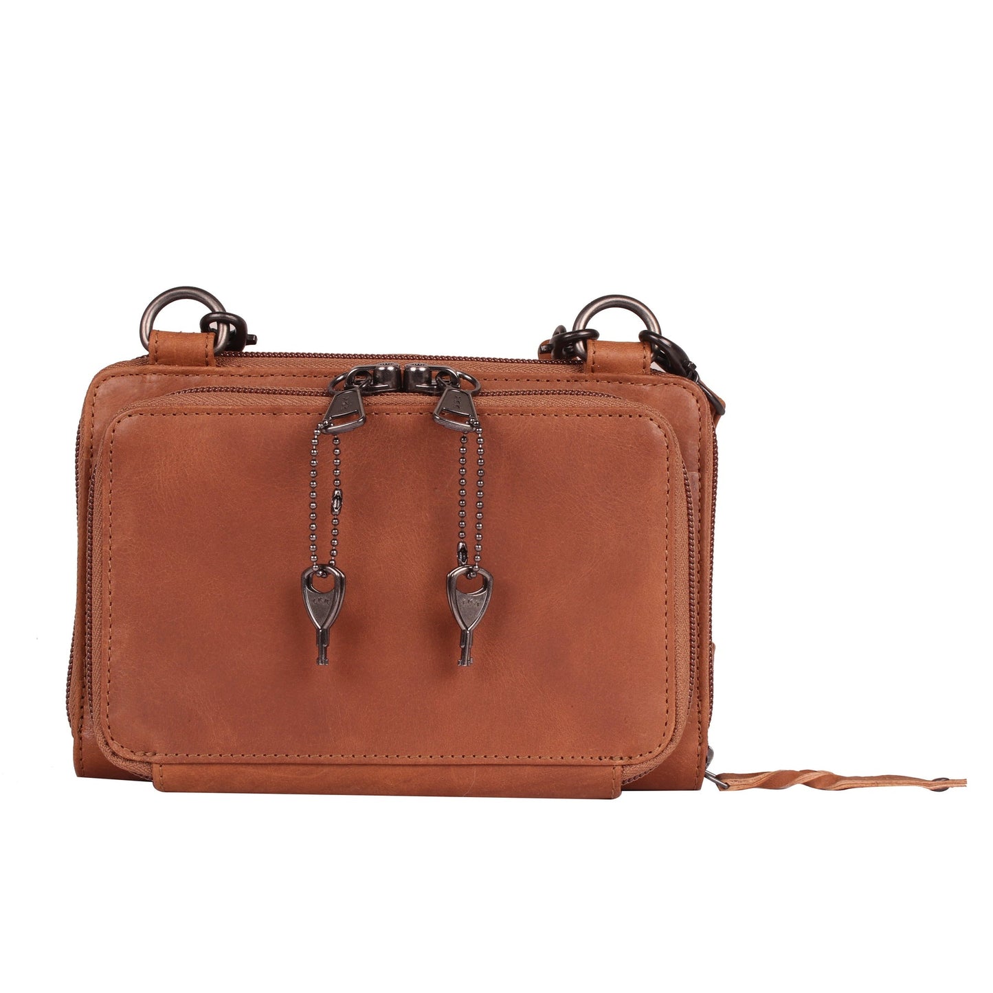 NEW SIZE Millie Leather Concealed Carry Crossbody Organizer - Hiding Hilda, LLC
