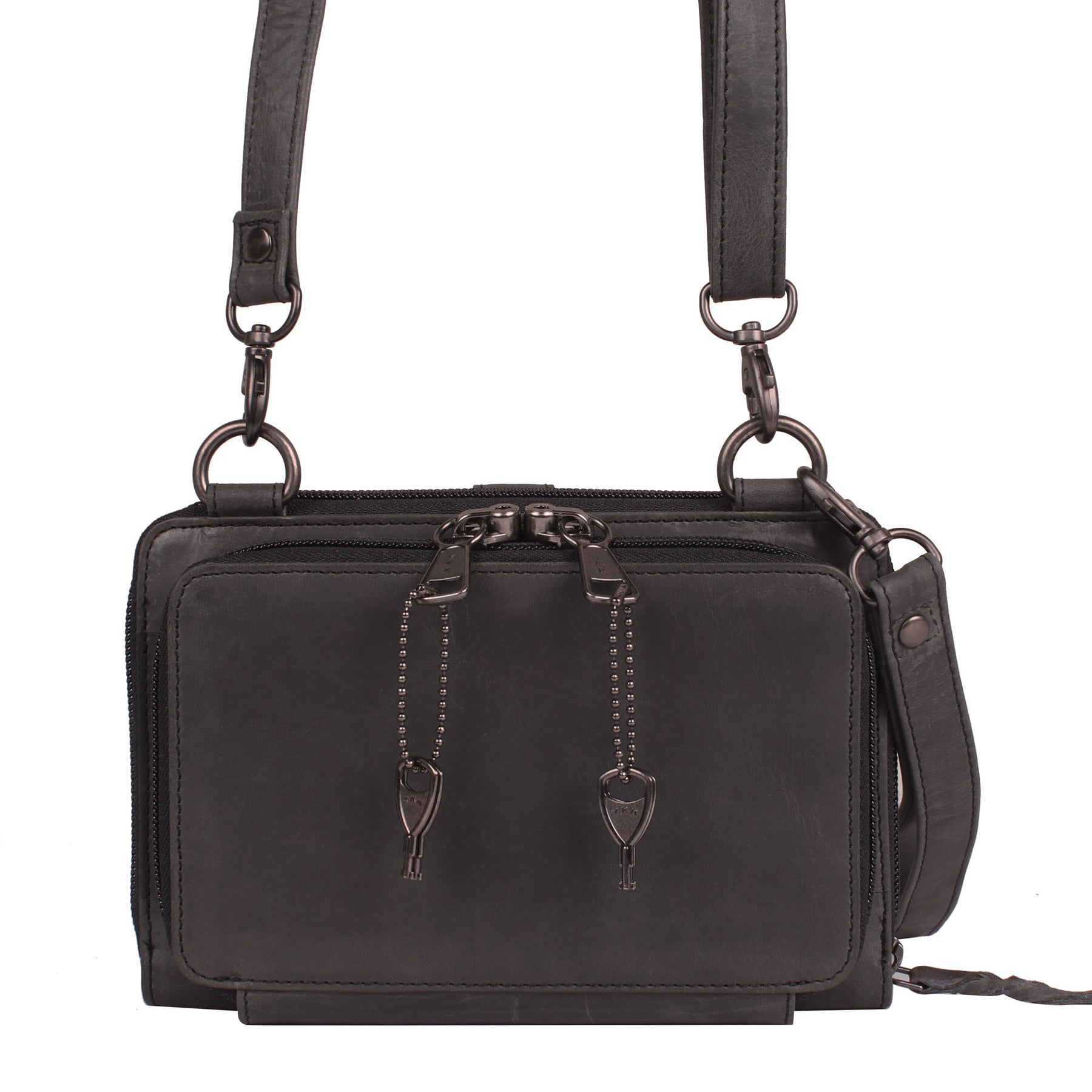 NEW SIZE Millie Leather Concealed Carry Crossbody Organizer - Hiding Hilda, LLC