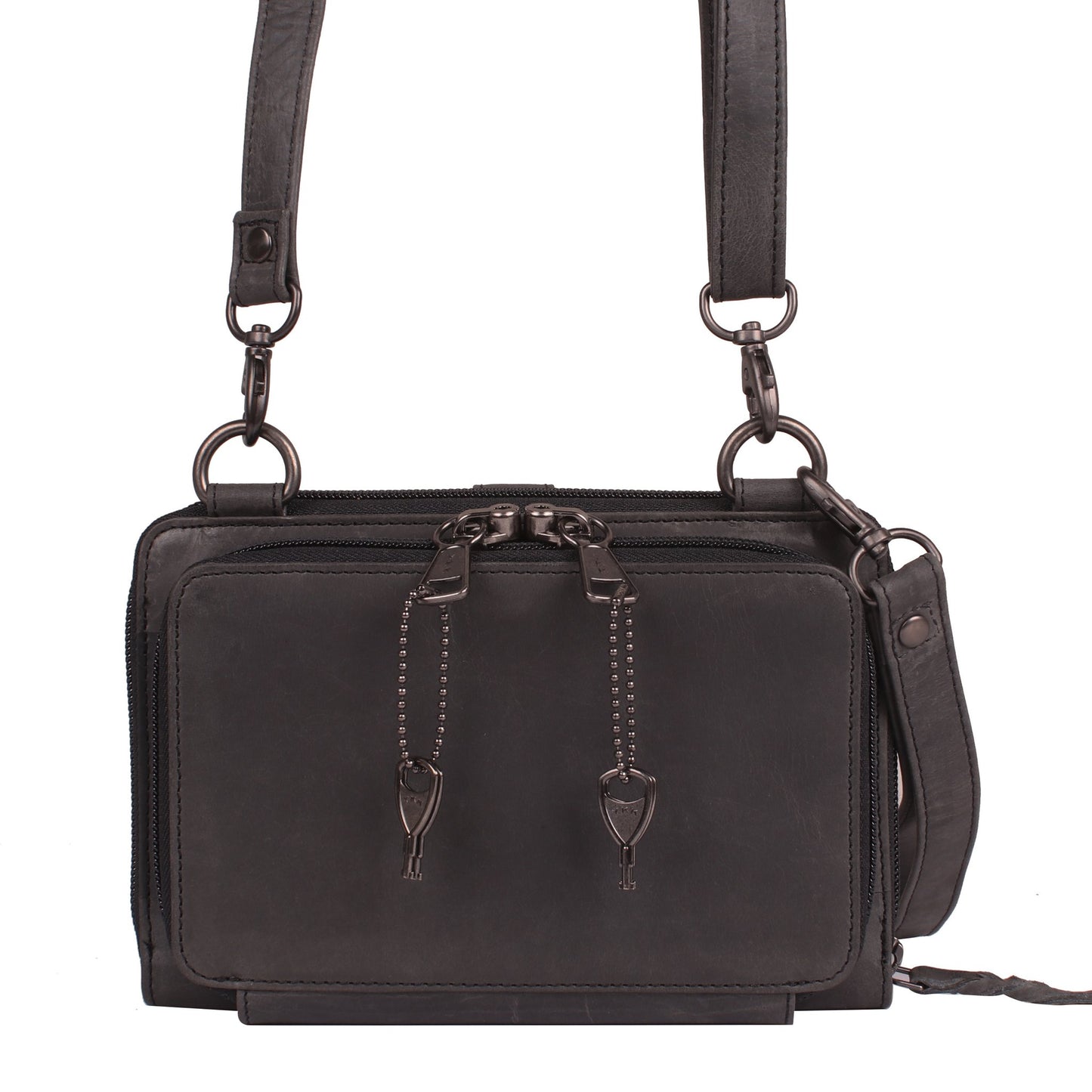 NEW SIZE Millie Leather Concealed Carry Crossbody Organizer - Hiding Hilda, LLC