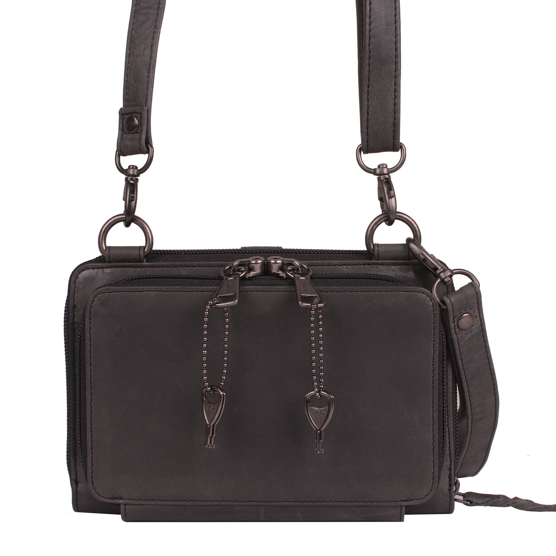 NEW SIZE Millie Leather Concealed Carry Crossbody Organizer - Hiding Hilda, LLC