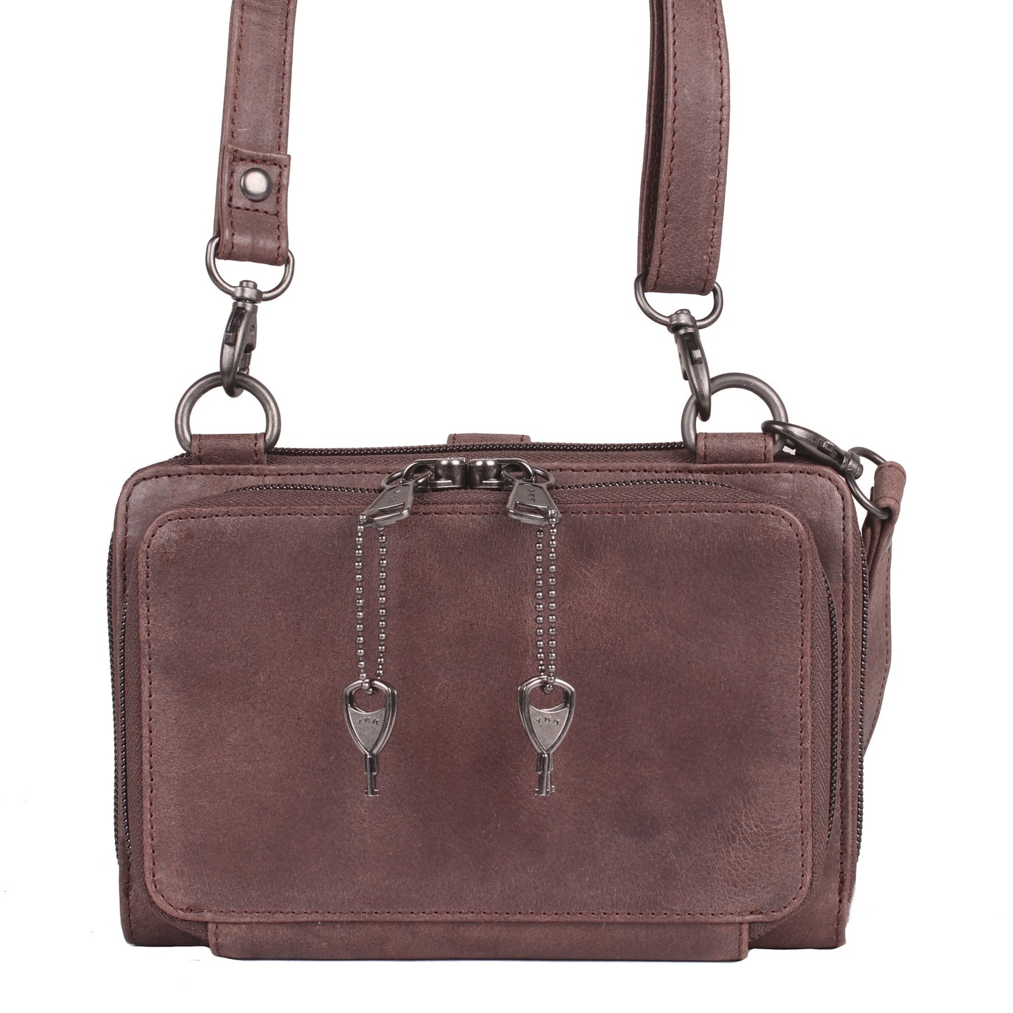 NEW SIZE Millie Leather Concealed Carry Crossbody Organizer - Hiding Hilda, LLC