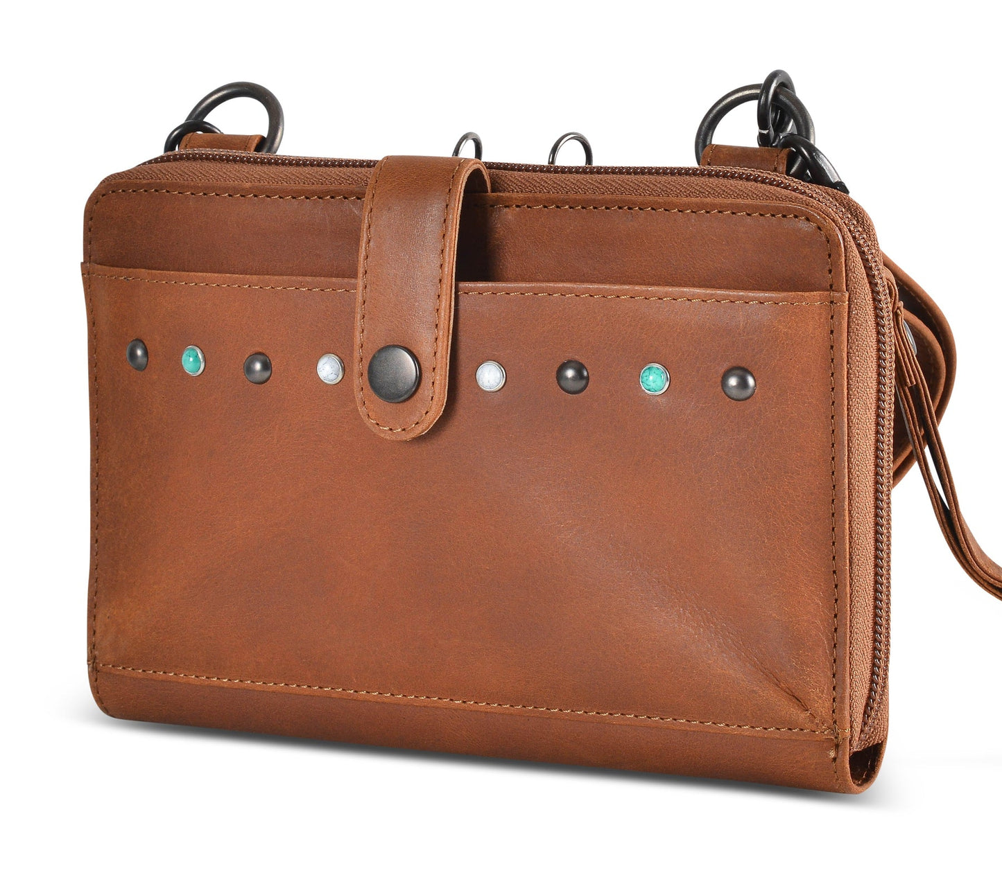 NEW SIZE Millie Leather Concealed Carry Crossbody Organizer - Hiding Hilda, LLC