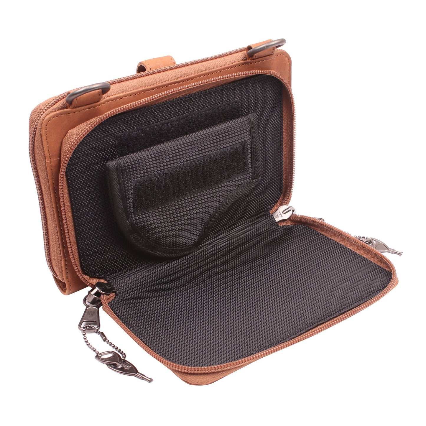 NEW SIZE Millie Leather Concealed Carry Crossbody Organizer - Hiding Hilda, LLC