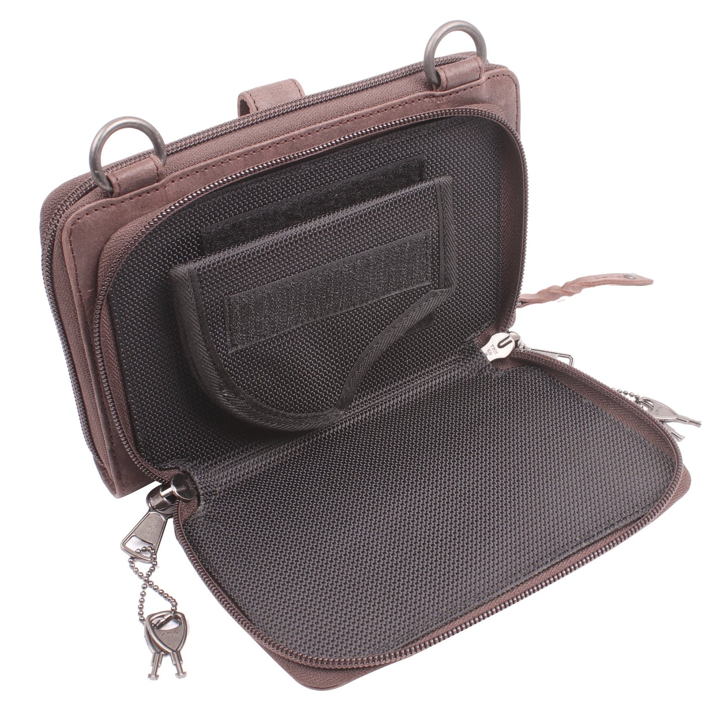 NEW SIZE Millie Leather Concealed Carry Crossbody Organizer - Hiding Hilda, LLC